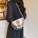 Wholesale ethnic style Su Ma 'an women's bags, 2025 summer new fashion color-blocking single-shoulder bags, trendy and versatile crossbody bags Wholesale ethnic style Su Ma 'an women's bags, 2025 summer new fashion color-blocking single-shoulder bags, trendy and versatile crossbody bags