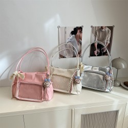 Wholesale niche design fashionable hand-held tote bags for women in spring 2025, stylish single-shoulder bags and casual underarm bags