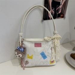 Wholesale fashionable and cute cartoon hand-held small square bags for women, 2025 spring new sweet style single-shoulder bags and trendy crossbody bags