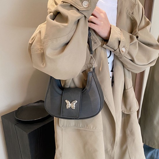 French niche women's bags for Spring 2024, versatile, fashionable and simple underarm bags, and stylish commuting single-shoulder bags