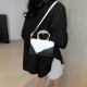 French niche design bright handle handbag for women, 2024 summer new fashion color-blocking single-shoulder bag, commuting crossbody bag