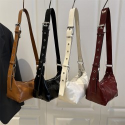 Wholesale Korean-style simple hand-held pillow bags, women's bags, 2025 summer new high-end quality single-shoulder bags, and commuting crossbody bags
