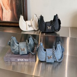 French niche women's bags for Spring 2024, versatile, fashionable and simple underarm bags, and stylish commuting single-shoulder bags