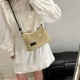 Wholesale simple and retro straw woven hand-held small square bags for women, 2025 summer new fashionable single-shoulder bags, versatile crossbody bags