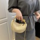 Wholesale niche design straw woven hand-held ingots, women's bags, 2025 summer new chain single-shoulder bags, versatile crossbody bags