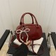 Wholesale fashionable and simple hand-held small square bags for women, 2025 summer new pearl bow single-shoulder bags and trendy crossbody bags