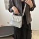 Korean-style light luxury small square bag for women, 2024 summer new butterfly lock button single-shoulder bag, multi-functional backpack, crossbody bag