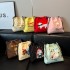 Wholesale fresh and sweet small square women's bags, 2025 summer new style cute cartoon single-shoulder bags, embroidered versatile crossbody bags