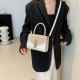 The 2024 new PU hand-held small square bag for women, a fashionable and high-end look in autumn and winter, is a versatile single-shoulder crossbody bag