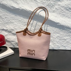 Wholesale Korean version color-matching letter hand-held tote bags for women, 2025 summer new large-capacity single-shoulder bags, trendy underarm bags