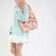 Wholesale fashionable flower-shaped hand-held small handbags for women, 2025 summer new models, large-capacity pleated single-shoulder bags, and trendy underarm bags Wholesale fashionable flower-shaped hand-held small handbags for women, 2025 summer new models, large-capacity pleated single-shoulder bags, and trendy underarm bags