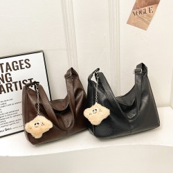 Cross-border high-end, niche retro tote bag for women, new Winter 2024 collection, versatile single-shoulder bag, trendy large-capacity crossbody bag