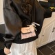 Fashionable color-blocking small square bag, 2025 summer new style fresh and sweet bow handbag, stylish and versatile crossbody bag