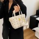 Cross-border high-end fashion tote bag for women, 2025 summer new versatile single-shoulder crossbody bag, popular handbag