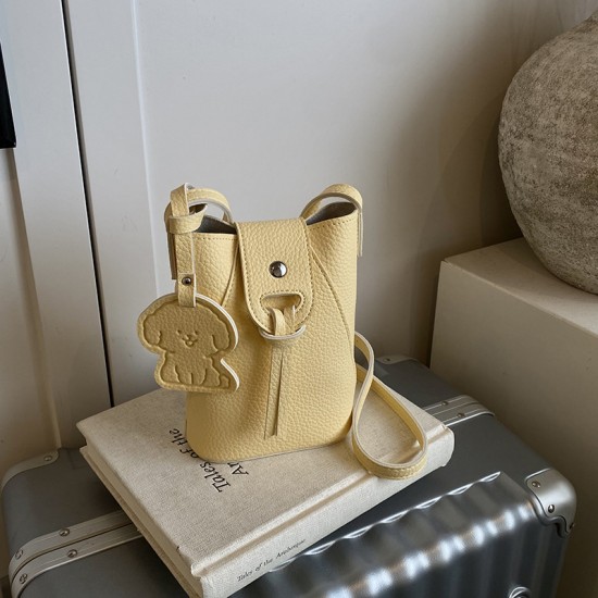 Fashionable and simple mobile phone bag, women's bag, 2025 summer new collection, stylish and versatile mini crossbody bag, high-quality single-shoulder bag