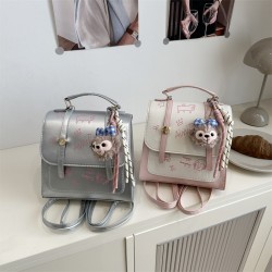 Wholesale fashionable printed patchwork hand-held small square bags for women, new spring 2025 light luxury single-shoulder bags and commuter backpacks