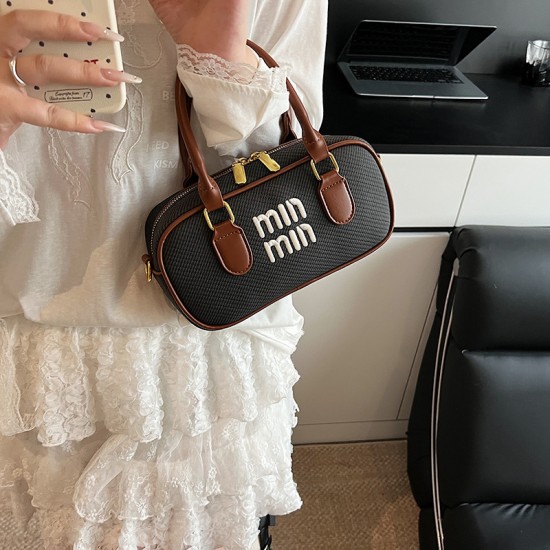 Wholesale fashionable letter embroidered thread hand-held small square women's bags, 2025 summer new simple single-shoulder bags, versatile crossbody bags Wholesale fashionable letter embroidered thread hand-held small square women's bags, 2025 summer new simple single-shoulder bags, versatile crossbody bags