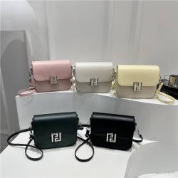 Wholesale fashionable lock button small square women's bags, 2025 summer new style chic light luxury single-shoulder bags, versatile crossbody bags for commuting