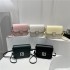 Wholesale fashionable lock button small square women's bags, 2025 summer new style chic light luxury single-shoulder bags, versatile crossbody bags for commuting