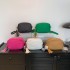 New popular litchi pattern double-shoulder strap single-shoulder crossbody bag for women in 2023 winter, versatile small square bag