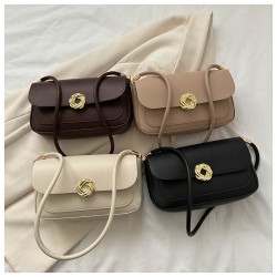 ins niche quality underarm bag 2023 Winter New fashion commuting single-shoulder bag with elegant and retro small square bag