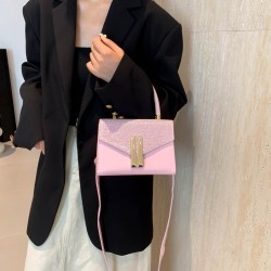The 2024 new PU hand-held small square bag for women, a fashionable and high-end look in autumn and winter, is a versatile single-shoulder crossbody bag