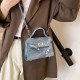 Retro-textured lockable hand-held Kelly bag for women's 2024 autumn and winter new commuting single-shoulder bag, light luxury and stylish crossbody bag Retro-textured lockable hand-held Kelly bag for women's 2024 autumn and winter new commuting single-shoulder bag, light luxury and stylish crossbody bag