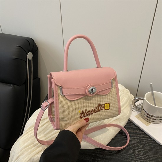 Wholesale cross-border trendy small square handbags for women, 2025 summer new color-blocking single-shoulder bags, versatile crossbody bags for commuting Wholesale cross-border trendy small square handbags for women, 2025 summer new color-blocking single-shoulder bags, versatile crossbody bags for commuting