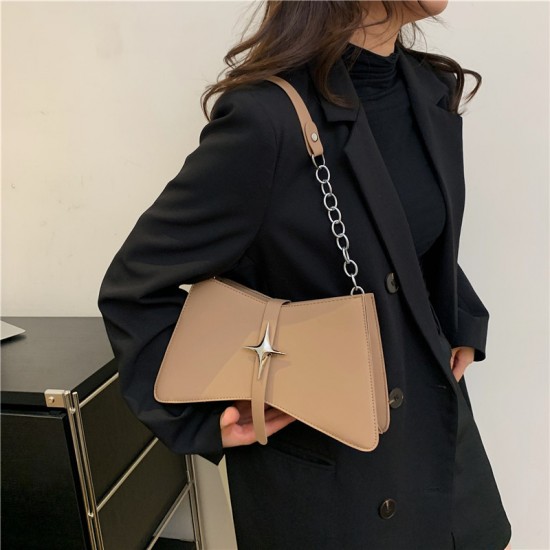 Cross-border fashion women's bags2023 Winter Trend New chain underarm single-shoulder bags with a sense of luxury small square bags