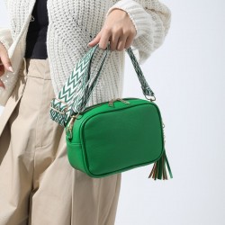 New popular litchi pattern double-shoulder strap single-shoulder crossbody bag for women in 2023 winter, versatile small square bag