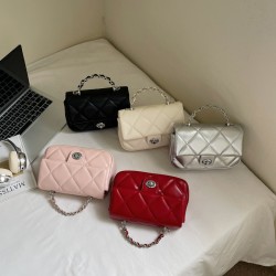 Wholesale niche light luxury checkered hand-held small square bags for women, 2025 summer new stylish single-shoulder bags for commuting crossbody bags