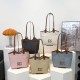 Wholesale Korean version color-matching letter hand-held tote bags for women, 2025 summer new large-capacity single-shoulder bags, trendy underarm bags