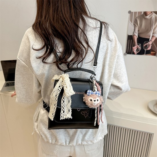 Wholesale high-end hand-held small square women's bags, 2025 summer new styles, color-matching, versatile single-shoulder bags, multi-functional backpacks