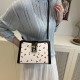 Wholesale fresh and small cherry square women's bags, 2025 summer new fashion color-blocking single-shoulder bags, trendy crossbody bags Wholesale fresh and small cherry square women's bags, 2025 summer new fashion color-blocking single-shoulder bags, trendy crossbody bags