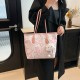 Niche design graffiti hand-held tote bag for women, new casual single-shoulder bag for autumn and winter 2024, large-capacity underarm bag Niche design graffiti hand-held tote bag for women, new casual single-shoulder bag for autumn and winter 2024, large-capacity underarm bag