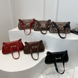 This year's trendy leopard print hand-held small bags, women's bags, 2025 spring new light luxury single-shoulder bags and underarm bags wholesale