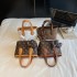 Wholesale retro and simple hand-held bucket bags, women's bags, 2025 summer new Korean version color-matching single-shoulder bags, commuter crossbody bags