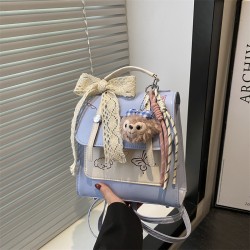 Wholesale high-end hand-held small square women's bags, 2025 summer new styles, color-matching, versatile single-shoulder bags, multi-functional backpacks