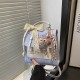 Wholesale high-end hand-held small square women's bags, 2025 summer new styles, color-matching, versatile single-shoulder bags, multi-functional backpacks