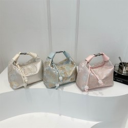 A high-end, versatile new Chinese-style hand-held small bag for women in summer 2024, a new Chinese-style embroidered single-shoulder bag and crossbody bag