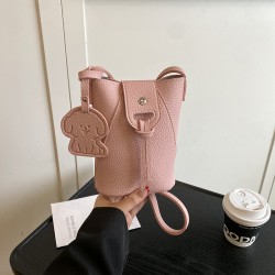 Fashionable and simple mobile phone bag, women's bag, 2025 summer new collection, stylish and versatile mini crossbody bag, high-quality single-shoulder bag