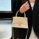 Wholesale Korean version color-blocking hand-held small square bags for women, 2025 summer new light luxury versatile single-shoulder bags for commuting crossbody bags Wholesale Korean version color-blocking hand-held small square bags for women, 2025 summer new light luxury versatile single-shoulder bags for commuting crossbody bags