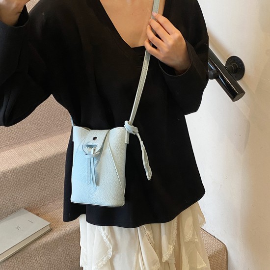 Fashionable and simple mobile phone bag, women's bag, 2025 summer new collection, stylish and versatile mini crossbody bag, high-quality single-shoulder bag