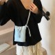 Fashionable and simple mobile phone bag, women's bag, 2025 summer new collection, stylish and versatile mini crossbody bag, high-quality single-shoulder bag