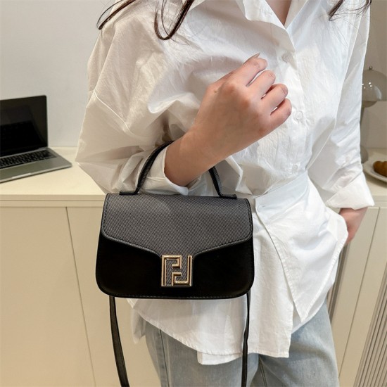 Wholesale niche lockable hand-held small square bags for women, 2025 summer new light luxury and fashionable single-shoulder bags for commuting crossbody bags