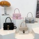 The 2024 new PU hand-held small square bag for women, a fashionable and high-end look in autumn and winter, is a versatile single-shoulder crossbody bag
