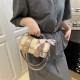Wholesale high-end quality hand-held small square bags, women's bags, 2025 summer new fashion lock button single-shoulder bags, versatile crossbody bags Wholesale high-end quality hand-held small square bags, women's bags, 2025 summer new fashion lock button single-shoulder bags, versatile crossbody bags