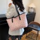 Wholesale Korean-style bow tie hand-held tote bags for women, 2025 summer new color-blocking versatile single-shoulder bags, trendy underarm bags