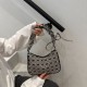 Wholesale Korean-style pleated hand-held small square bags for women, 2025 summer new checkered versatile single-shoulder bags, commuter underarm bags Wholesale Korean-style pleated hand-held small square bags for women, 2025 summer new checkered versatile single-shoulder bags, commuter underarm bags