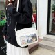 Cross-border large-capacity commuting pain bag for women, 2024 Autumn new Japanese-Korean version transparent women's bag, single-shoulder crossbody bag Cross-border large-capacity commuting pain bag for women, 2024 Autumn new Japanese-Korean version transparent women's bag, single-shoulder crossbody bag